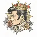 Elvis my king tattoo design idea