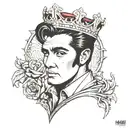 Elvis my king tattoo design idea