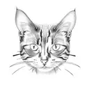 Cat tattoo design idea