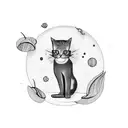 Cat tattoo design idea