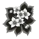 forget me nots tattoo design idea