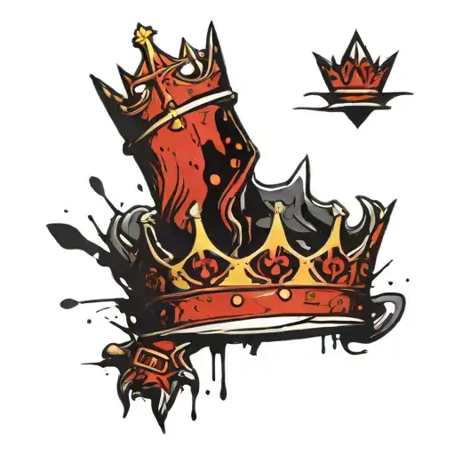 kings crown with the name steven and a born and death date tattoo design idea