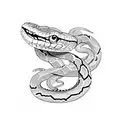 snake with spines  tattoo design idea