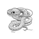 snake with spines  tattoo design idea