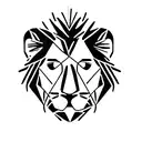 baby lion with ada name tattoo design idea