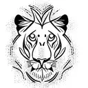 baby lion with ada name tattoo design idea