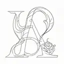 letters Manon tattoo design idea