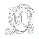 letters Manon tattoo design idea