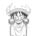 one piece luffy tattoo design idea