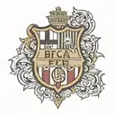 Barcelona crest tattoo design idea