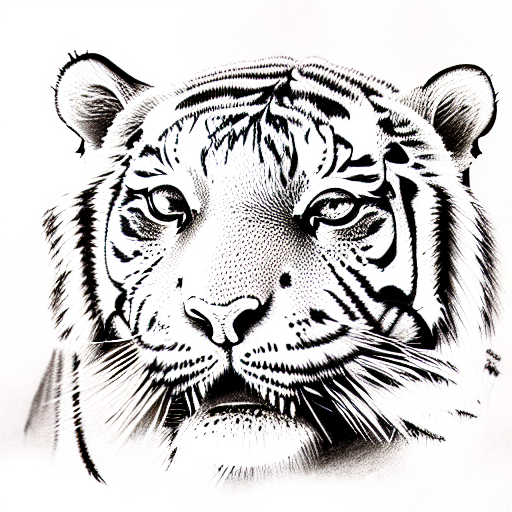 Tiger tattoo design idea