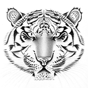 Tiger tattoo design idea