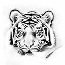 Tiger tattoo design idea