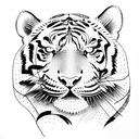 Tiger tattoo design idea