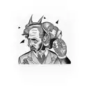 comedy tragedy  tattoo design idea