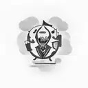 comedy tragedy  tattoo design idea
