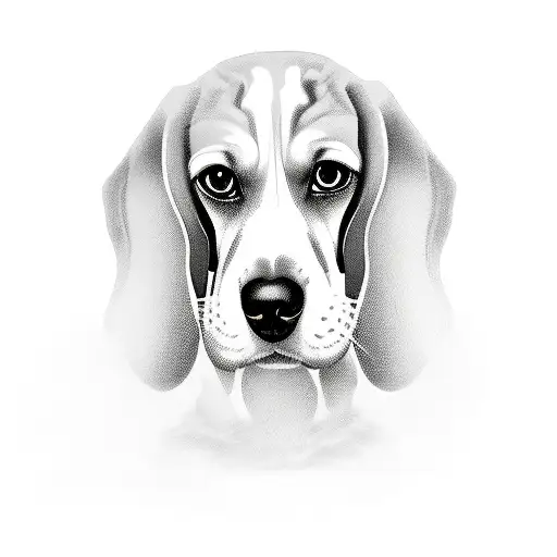 beagle tattoo design idea