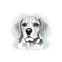 beagle tattoo design idea