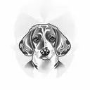 beagle tattoo design idea