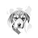 beagle tattoo design idea