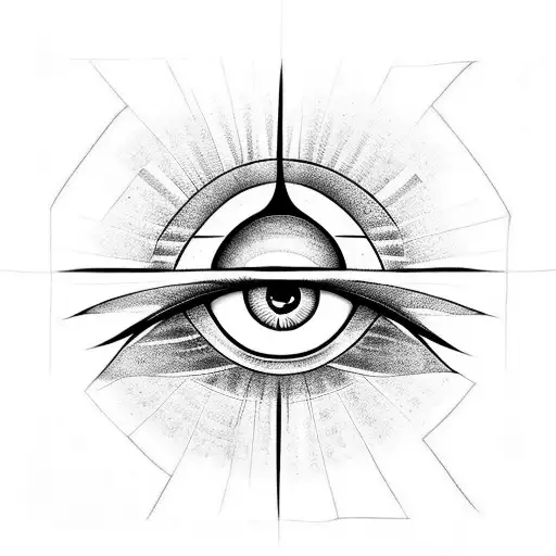 Evil Eye tattoo design idea