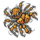 jumping spider tattoo design idea