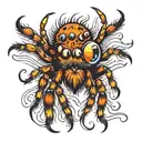 jumping spider tattoo design idea