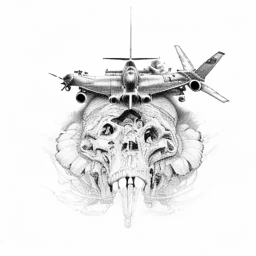 air force neurodiverse tattoo design idea