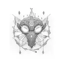 thread and needle tattoo design idea