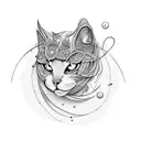 thread and needle tattoo design idea