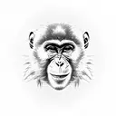 monkey banjo tattoo design idea