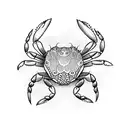 crab tattoo design idea