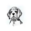 beagle tattoo design idea