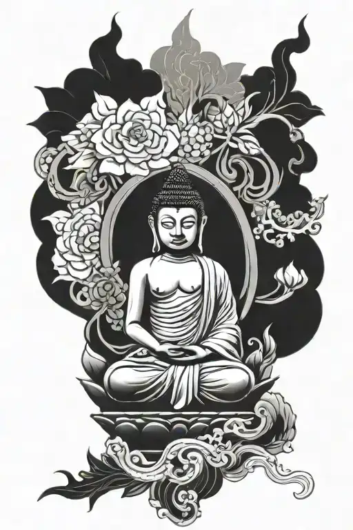 Buddhist inspired tattoo tattoo design idea