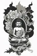Buddhist inspired tattoo tattoo design idea