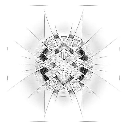 Pinstripes tattoo design idea