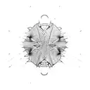 Pinstripes tattoo design idea