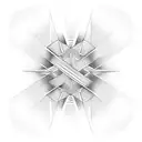 Pinstripes tattoo design idea