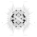 Pinstripes tattoo design idea