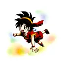 Kid goku tattoo design idea