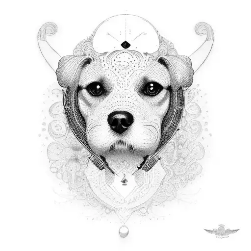 Amor a mi perro tattoo design idea