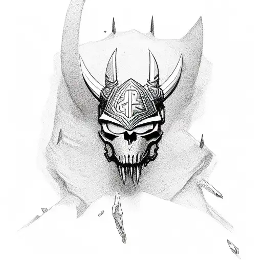 cuervo del ragnarok tattoo design idea