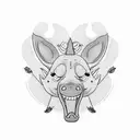 Bojack Horseman tattoo design idea