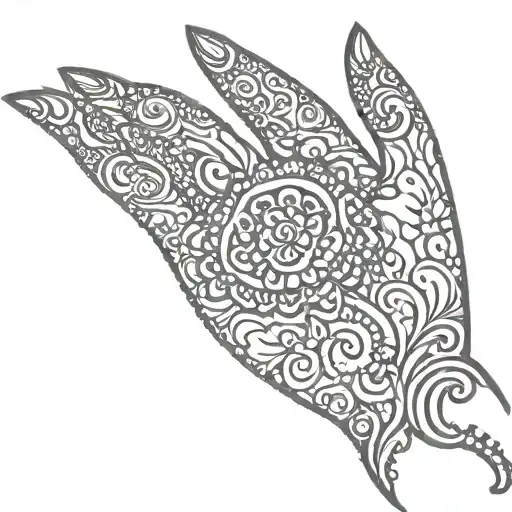 Henna tattoo design idea