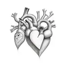 Crying Heart tattoo design idea