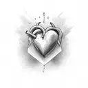 Crying Heart tattoo design idea