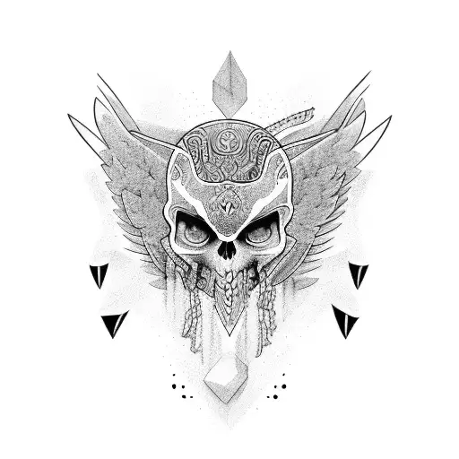 niño y ave fenix tattoo design idea