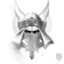 divine crusader tattoo design idea