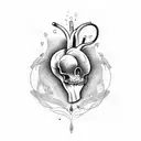 Crying Heart tattoo design idea