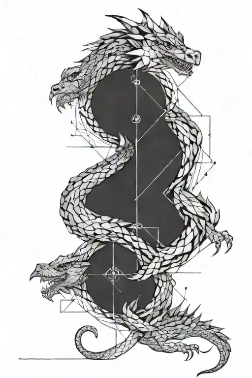 earth dragon tattoo design idea